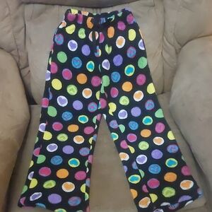 ❄️🍂 Colorful Polka Dot Kids Fleece Pajama Pants